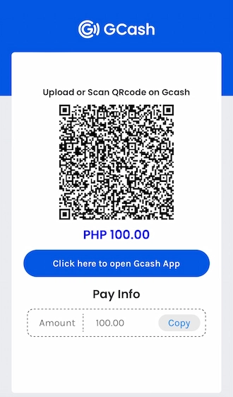 Step 5: Please save the QR code and use your GCash application to scan it